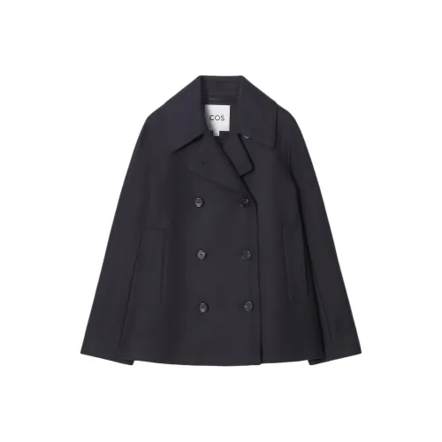COS Coats Women's Navy Blue
