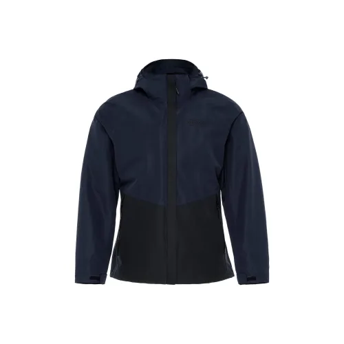 OUTDOOR PRODUCTS Waterproof And Windproof To Keep Warm Windbreaker Jacket Women's Black/Dark Army Blue