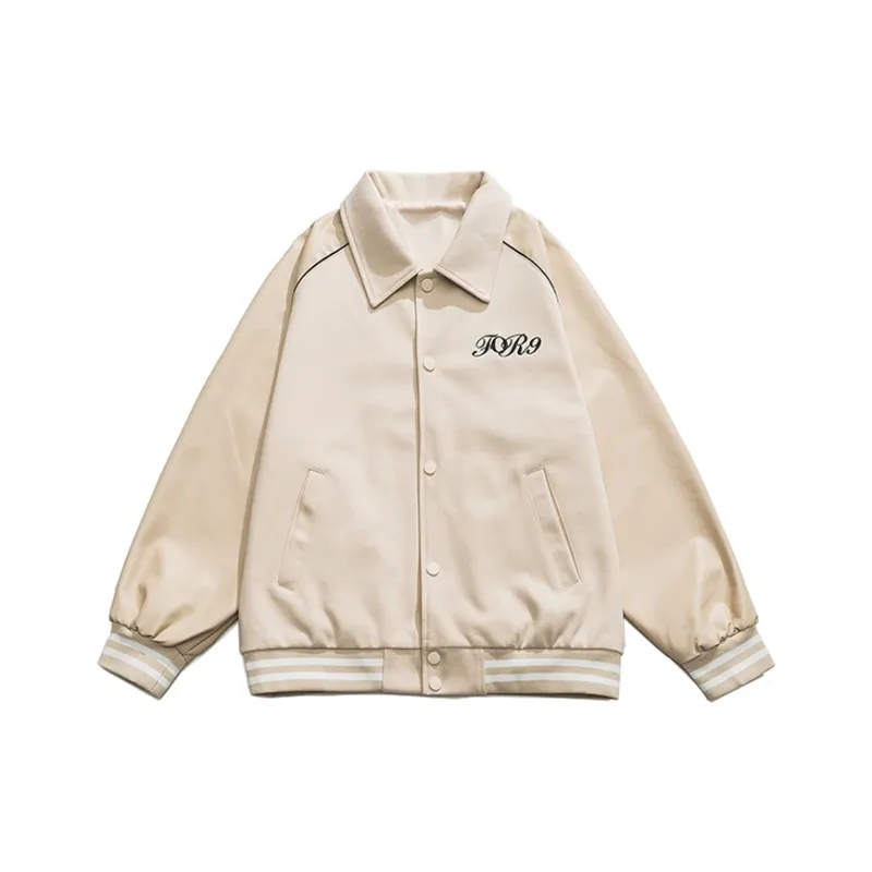 Wen Shan Baseball Jacket Unisex Apricot-0