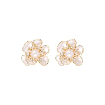 VIOLET S925 Silver Stud Earrings Women's