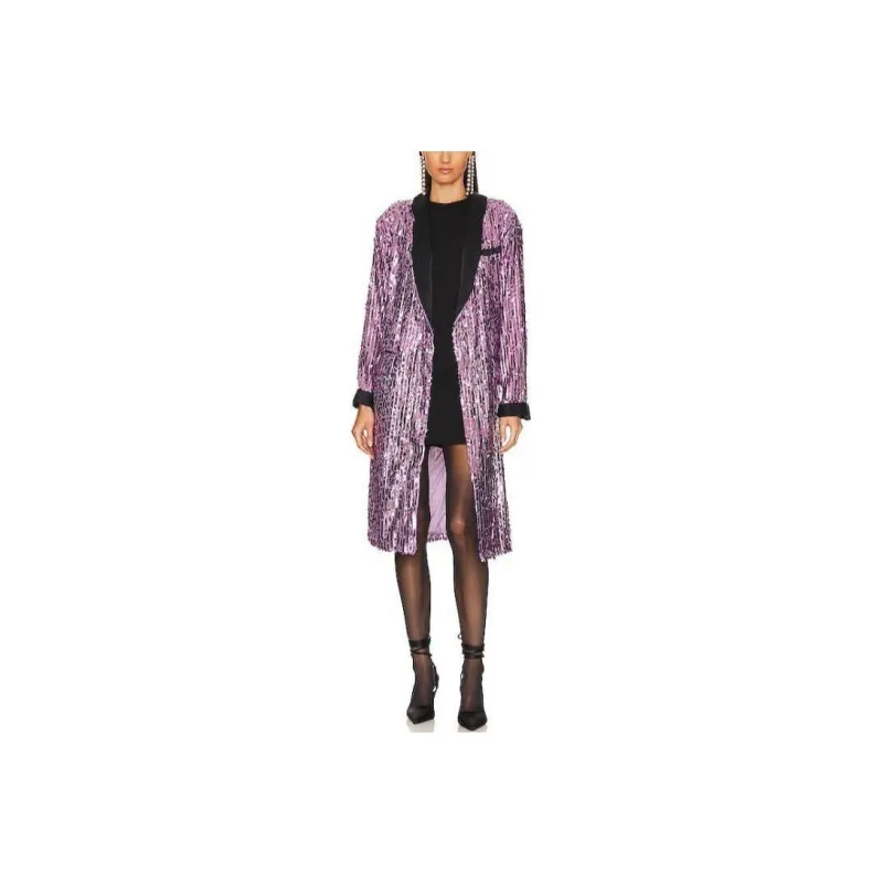 FREE PEOPLE Coats Women's Blue Floral-0
