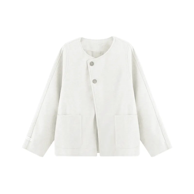 PLAY BUSH Velvet feel Coat Women's Gray-17