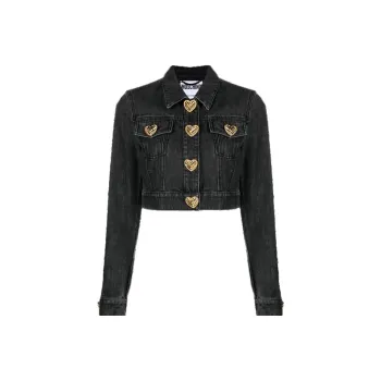 MOSCHINO Denim Jackets Women's Black