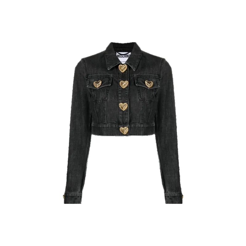 MOSCHINO Denim Jackets Women's Black-0