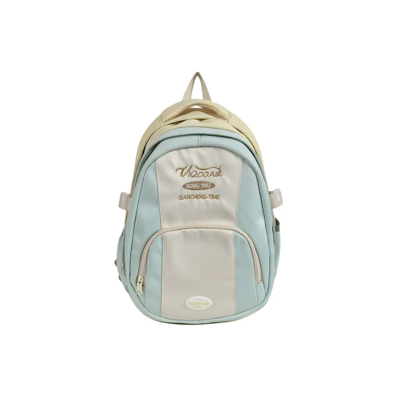 AIBAG Nylon Backpack Unisex Pink/Blue/Green/Yellow/Black-19