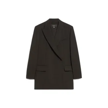 WEEKEND MaxMara Umbro Collection Double-Breasted Woollen Cloth Blazer Business Suit Women's Black