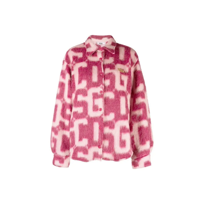 GCDS Velvet Jackets Women's Pink-0