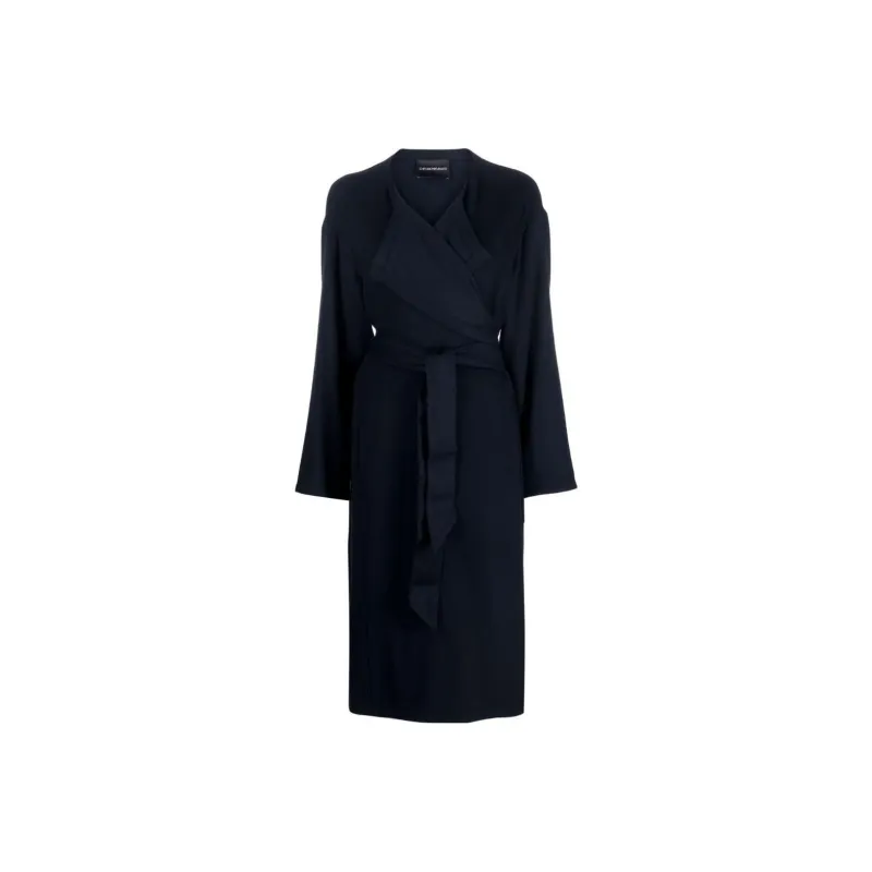 EMPORIO ARMANI Velvet Jackets Women's Dark Blue-0