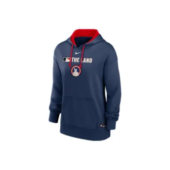 Nike Cleveland Guardians Authentic Collection City Connect Women's Nike Therma Mlb Pullover Hoodie
