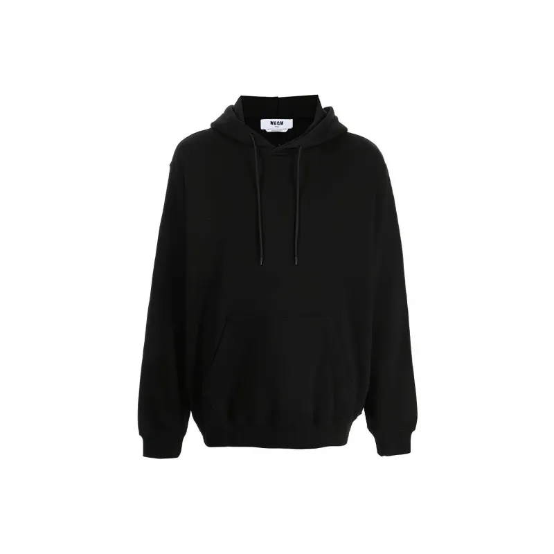 MSGM Logo Printed Drawstring Hoodie-0