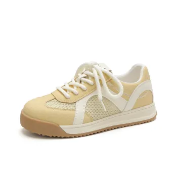 JOSINY Shock Absorbing, Non Slip, Wear Resistant, Breathable And Lightweight Casual Shoes Women's Yellow