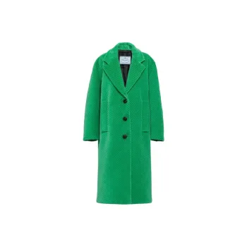 PRADA Velvet Jackets Women's Jadeite Green