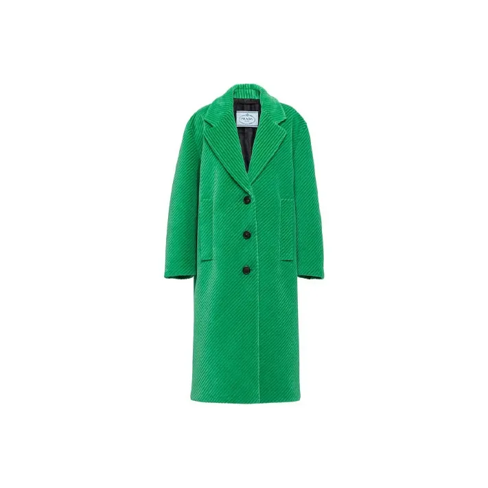 PRADA Velvet Jackets Women's Jadeite Green-0