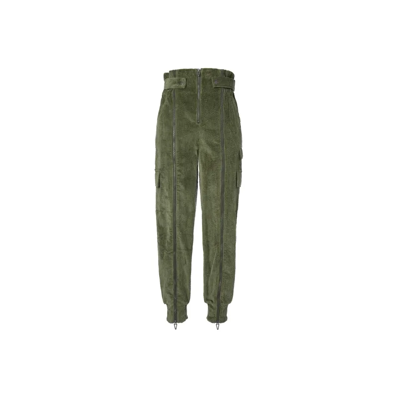 Adidas Ivy Park Halls Of Ivy Corduroy Zipper Pants All Gender Wild Pine-0