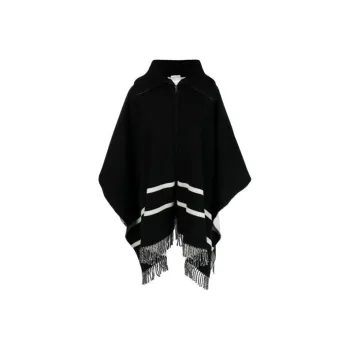 Moncler Fringed Hem Oversized Cape