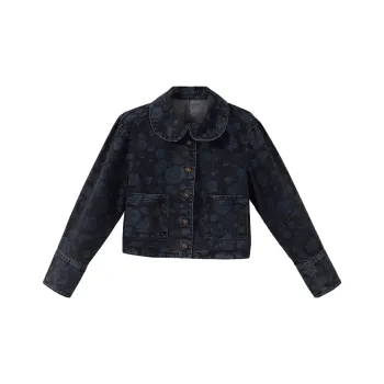 YUMOMO STAR SS22 Denim Jacket Women's Vintage Blue