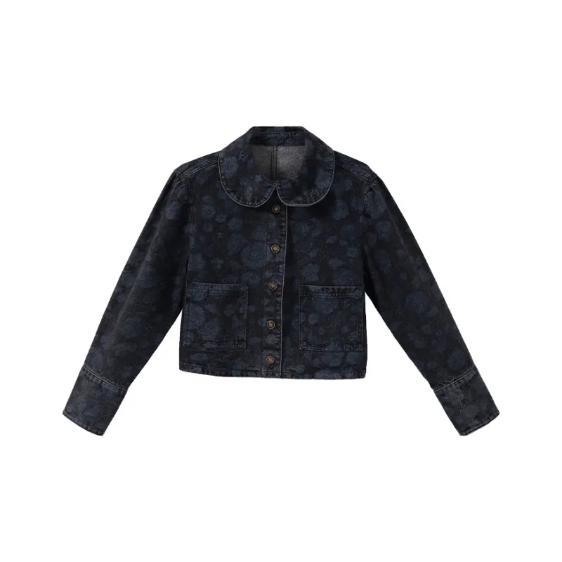 YUMOMO STAR SS22 Denim Jacket Women's Vintage Blue-0