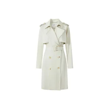 JZ. ANNAKRO Trench Coats Women's Light Green