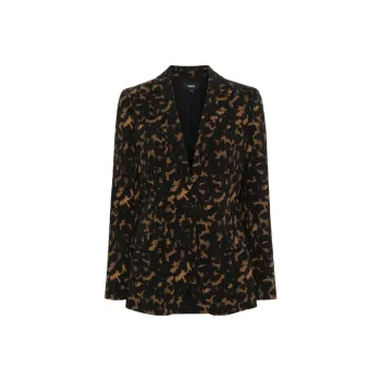 THEORY Watercolour Single breasted Blazer