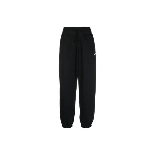 Nike Women's Phoenix Fleece High Waisted Oversized Sweatpants Black/Sail