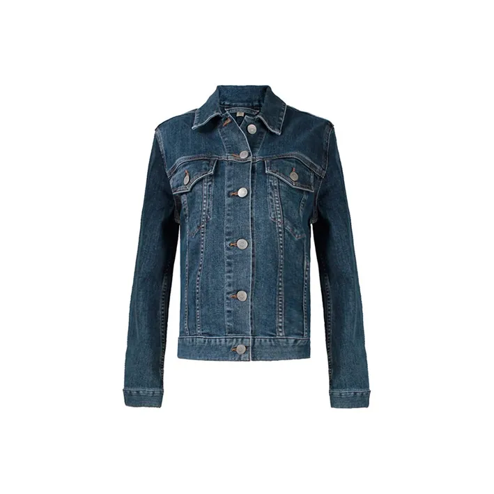 Burberry Denim Jackets Women's Blue-0