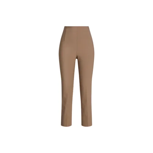 SCANLAN THEODORE Italian Highwaist Slim Trouser Casual Pants Women's Walnut/Wood Color