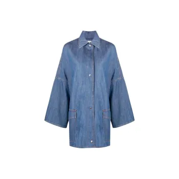 TOTEME Organic Cotton Chambray Coat