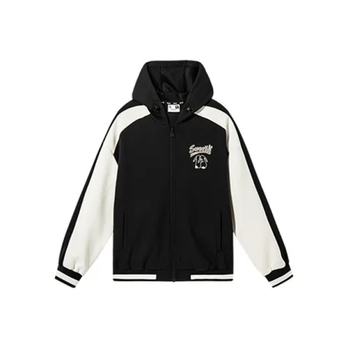 QIAODAN Baseball Jerseys Women's Black/Cream White