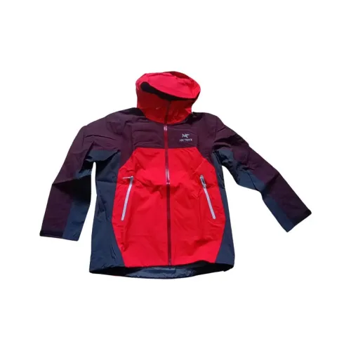 Arcteryx BETA Lightweight Windbreaker Jacket Women's Russet Gray & Red/Dope Red/Maroon/Graphite