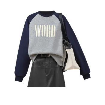 TOUCH Sweatshirt Women's Gray & Navy Blue