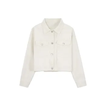 Incolore Cropped Coats Women's White