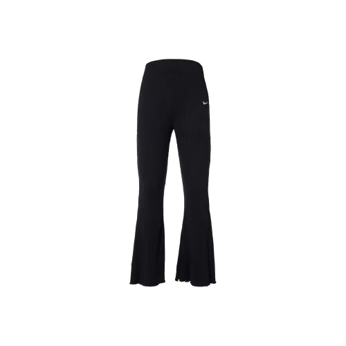 Nike Sportswear Women'ss High Waist Ribbed Jersey Pants Asia Sizing Black