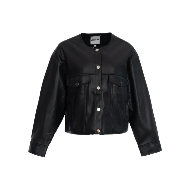 JESSYLINE Cropped Coat Women's Black-0