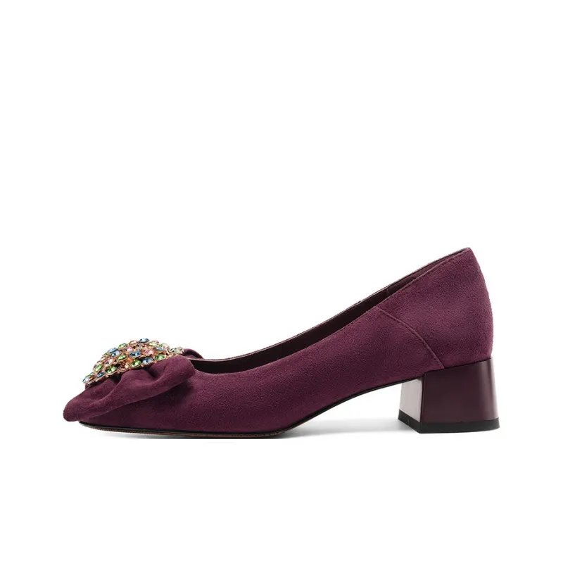 XICUNMINGWU High Heels Women's Purple-21