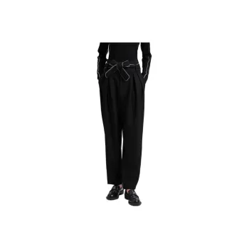 Blood Glitter Casual Pants Women's Black