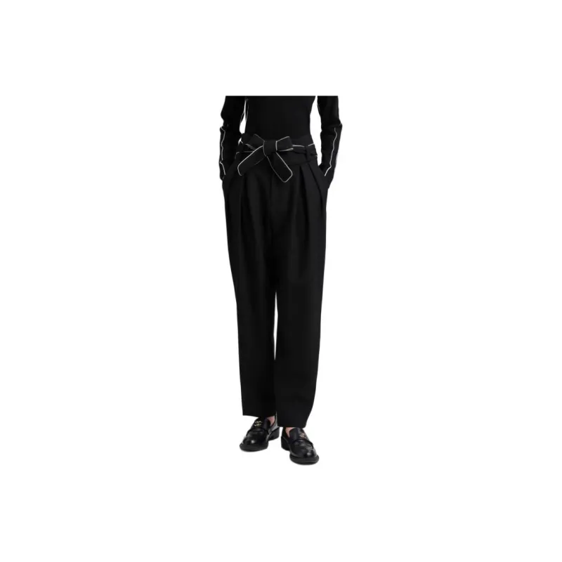 Blood Glitter Casual Pants Women's Black-0