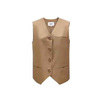 ONLY Vests Women's E13 Brownie Brown