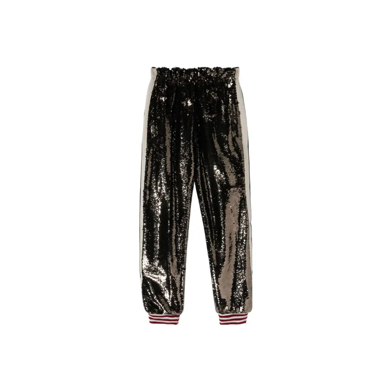 PALM ANGELS Sequin-embellished Track Pants-0