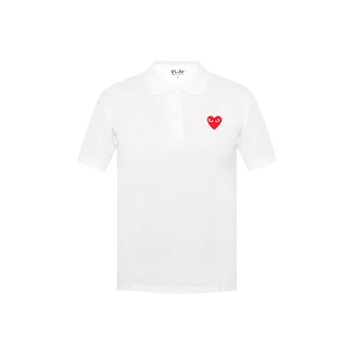 CDG Play Polo Shirt Men's White