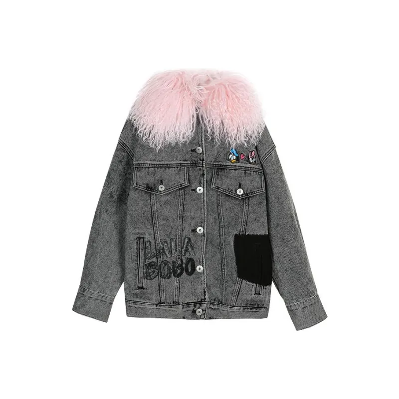 LALABOBO x TANGLAOYA Denim Jacket Women's-0