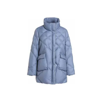 QIAOWANNI Down Jacket Women's Sea Bird Blue