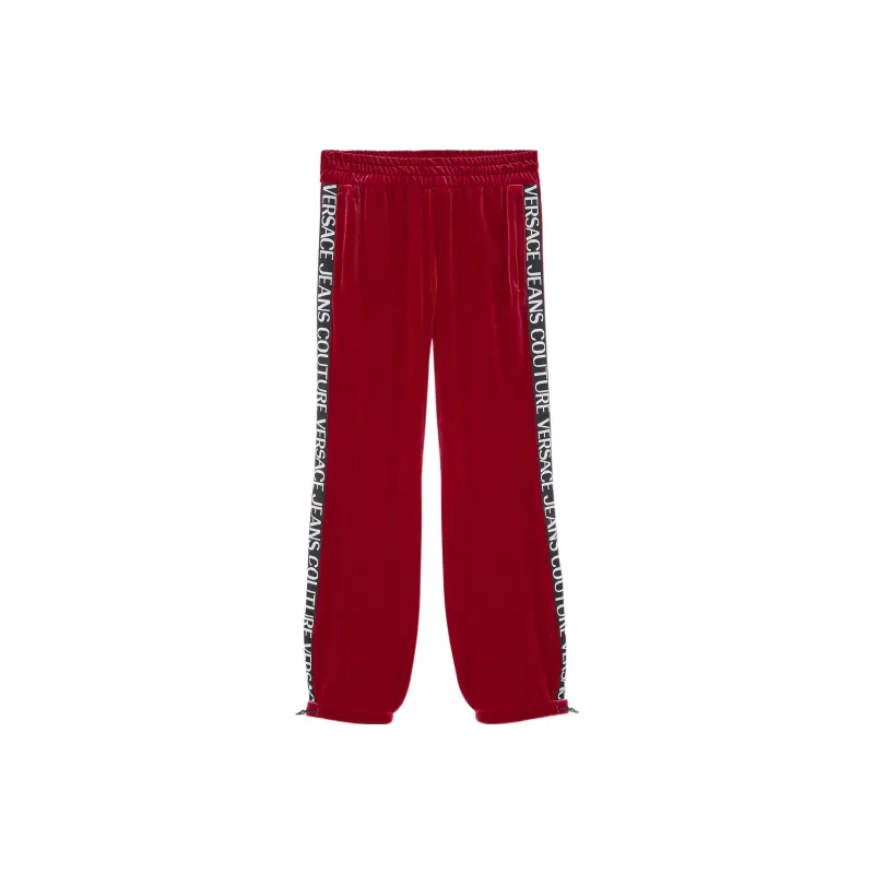VERSACE JEANS COUTURE FW22 Moderate Sports Pants Women's Red-0