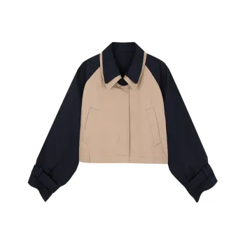 UOOYAA Trench Coats Women's Khaki