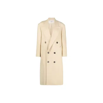 AMIPARIS Wide lapels Double breasted Long Coat
