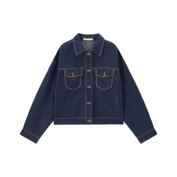 UNIQLO Denim Jacket Women's Dark Blue