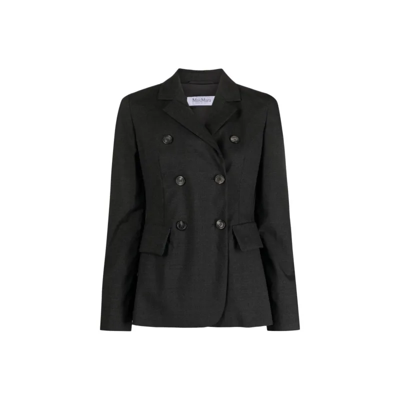 MaxMara Double Breasted Long Sleeved Jacket-0