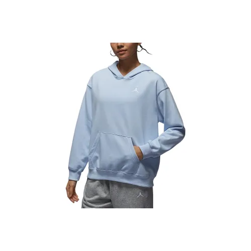 Black Brooklyn Fleece Sweatshirt Women's Hydro Blue/White