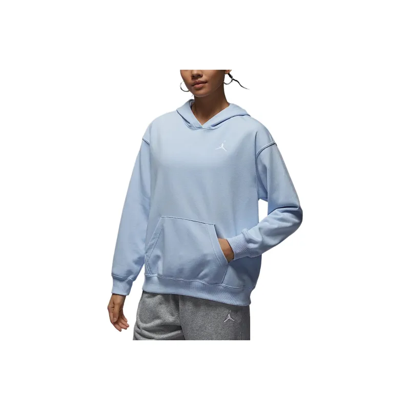 Jordan Brooklyn Fleece Sweatshirt Women's Hydro Blue/White-0