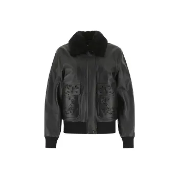 Chloé Leather Jackets Women's Black