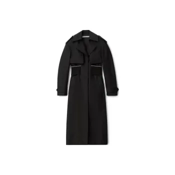 Alexander Wang Trench Coats Women's Black